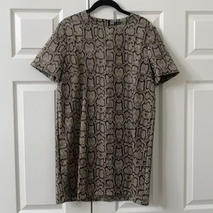 Zara Snakeskin Mini Dress
